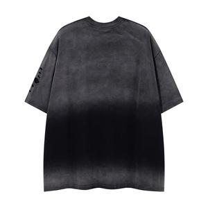 Acid Wash <b>Oversized</b> Streetwear Tee Distressed Hem Vintage T-<b>Shirt</b> Retro Washed Drop Shoulder Tee Premium <b>Oversized</b> T-<b>Shirt</b> - Product Image 2