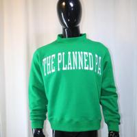 Sweat-shirts THE PLANNED PA à col montant 450 GSM, broderie personnalisée avec nom appliqué, coupe ample et carrée, 100% coton molletonné French Terry