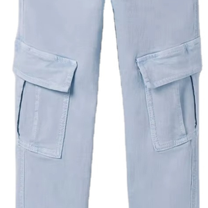 Pantalones Cargo para Hombre, Multibolsillos, Casuales, Cintura Elástica, Algodón Resistente, con Logotipo Personalizado en las Piernas, Servicio OEM - Product Image 5