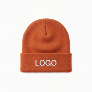 Ensemble bonnet et écharpe unisexe en acrylique orange tricoté pour l'hiver, respirant, doux, coupe-vent, idéal pour le ski - Product Image 5