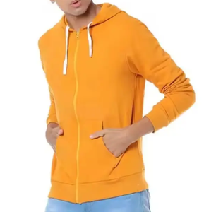 เสื้อฮู้ดลำลองผ้าฝ้าย 100% สีพื้น ทรงปกติ สำหรับผู้ชาย - Product Image 5