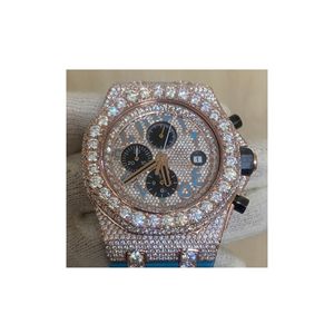 Reloj de Lujo Personalizado con Diamantes Cultivados en Laboratorio, de Acero Inoxidable, de Alta Calidad, para Hombre - Product Image 6