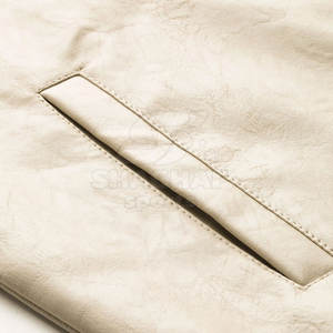 Chaqueta de cuero estilo motero para hombre con paneles en los hombros y mangas largas para moda urbana, chaqueta de invierno para hombre - Product Image 5