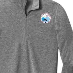 Jack and Jill Mens Grey Lightweight Quarter Zip Pullover Casual <b>Athletic</b> Half Zip Sweatshirt Comfort Activewear - Product Image 5
