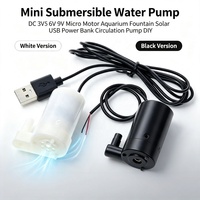 FYX Mini-Tauchpumpe DC 3V 5V 6V 9V Mikromotor Aquarium Springbrunnen Solar USB Powerbank Umwälzpumpe DIY