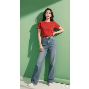 Camiseta Casual de Playa para Hombre, Manga Corta, 95% Algodón + 5% Elastano, Estampado Frontal (Estampado Gráfico) Rojo - Product Image 6