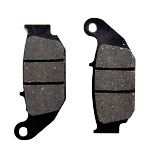 Juego de pastillas de freno genéricas para motocicleta, piezas de repuesto negras semimetálicas para reparar y reemplazar - Product Image 3