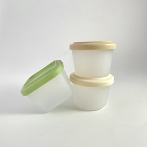 Silicone Baby Food Storage Containers Square Clear, Infant Toddler Lunch <b>Box</b> <b>Snack</b> Boxes, Reusable Freezer & Dishwasher Safe - Product Image 1