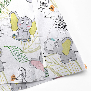 Custom Women’s Cartoon Elephant Print Medical Scrubs Top V-Neck Short Sleeve <b>Nurse</b> Uniform with Pockets Pediatric Hospital - Product Image 5