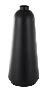 Jarrón decorativo de metal de hierro con aspecto Vintage para salas de estar de lujo con acabado recubierto de polvo negro para usar en fiestas de hoteles en casa - Product Image 3