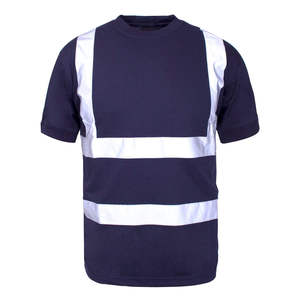 Camiseta de Seguridad de Alta Visibilidad Nueva, Económica, Lista para Enviar, Transpirable, 100% Algodón, con Logotipo Frontal, Ropa de Trabajo para Hombre - Product Image 2