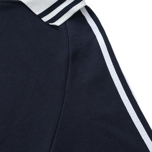 Sudadera Moderna de Estilo Preppy con Cuello Redondo y Rayas, Personalizable con Logotipo, Diseño Universitario para Hombre y Mujer - Product Image 4