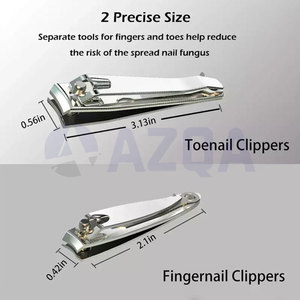 Wholesale Stainless Steel Nail Clippers Set Ultra Sharp Fingernail and Toenail <b>Cutter</b> Kit for Professional Grooming Care - Product Image 3