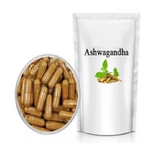 Cápsulas de Extracto Herbal de Ashwagandha de Grado Alimenticio al Mejor Precio, Botella de 60 Unidades, Extraído con Solvente, Exportado de la India - Product Image 1