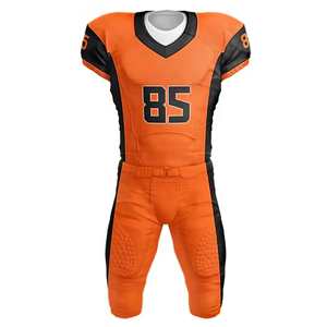 Nuevos Conjuntos de Uniformes de Fútbol Americano Personalizados de Alta Calidad, 100% Poliéster Sublimado, Transpirable, Manga Corta, Tallas Grandes, Impresión de Logotipo - Product Image 1