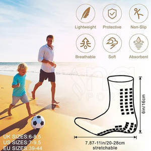 Calcetines Deportivos de Alto Rendimiento con Soporte Acolchado Suave para Juego Activo, Calcetines de Fútbol - Product Image 3