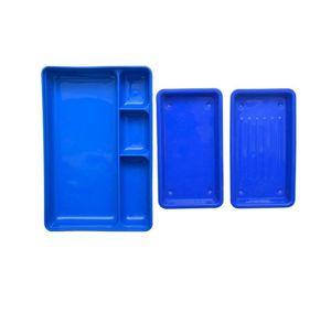 Plateau en plastique autoclavable multi-usages à 4 compartiments pour pansements, pour usage chirurgical hospitalier, instrument certifié CE - Product Image 1