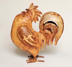 Gallo Orgulloso de Hierro Pintado - Product Image 3