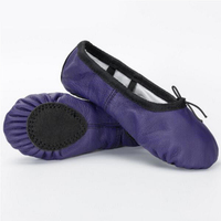 Chaussures de danse jazz professionnelles de haute qualité, couleur personnalisée, dessus en cuir, pour ballet et danse de salon, chaussures de ballet tendance pour femme