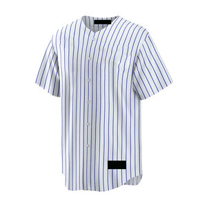 Camiseta de Béisbol Sublimada Personalizada Dreamcatcher, Blanca con Rayas Finas, Manga Corta - Product Image 3