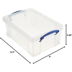 9.0 Liter Clear <b>Plastic</b> <b>Storage</b> <b>Bin</b> & Box - Product Image 1
