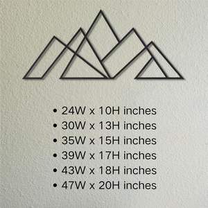 Art mural de montagne indienne au style unique, grand art mural de montagne, art mural de montagne en métal, décoration de montagne naturelle à prix de gros - Product Image 6