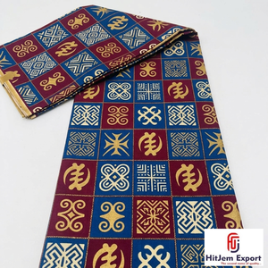 Tela Africana Premium con Estampado de Cera de Accra y Ankara 100% Algodón para Ropa Tradicional, Prendas de Moda y Accesorios al por Mayor - Product Image 2