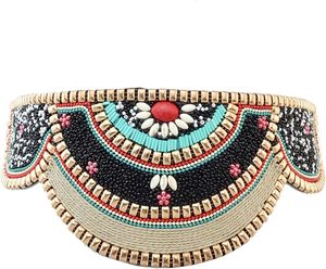 Handmade Embroidery Belt Budget Friendly Ethnic Waist Belt for Women Saree Lehenga and Wedding Wear - Product Image 1
