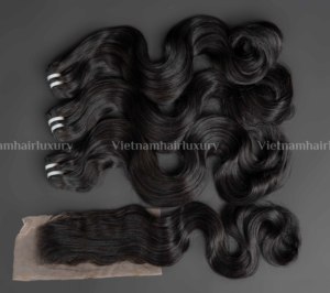 Extensiones de Cabello Virgen Remy Vietnamita 100% al por Mayor, Súper Doble Trama, Mechones de Cabello Tejido a Máquina de Doble Trama de Vietnam - Product Image 1