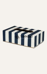 Porte-mouchoirs et boîte décorative de luxe faits à la main en os incrusté, écologiques et design, accessoire de maison Tradebyd - Product Image 2