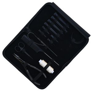 Kit d'outils professionnels pour extensions capillaires : Pince à sertir plate, fil à boucles, ciseaux, pinces de sectionnement, peigne, aiguille courbée - Product Image 6
