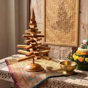 Élégante Décoration de Noël en Bois pour l'Année Nouvelle, Artisanat Hs Husnain, Moderne, Brillante, Haute Qualité, Décoration d'Intérieur pour Salon, Table, Bureau - Product Image 5