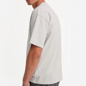 T-shirt à manches courtes avec poche, t-shirts d'été pour hommes, t-shirts en coton pur pour hommes, t-shirt en jersey biologique pour hommes, t-shirt à col rond pour hommes - Product Image 6