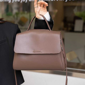 Sacs fourre-tout en cuir véritable pour femmes, haute qualité, fermeture éclair ouverte, sac à main tendance - Product Image 6