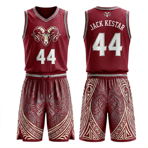 Uniforme de Baloncesto para Hombre, Camisetas y Pantalones Cortos de Baloncesto Hechos a Medida, Estilos Modernos y Económicos, Uniformes de Baloncesto de Equipo al por Mayor - Product Image 2