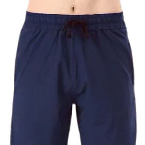 Pantalones Cortos Deportivos Casuales de Felpa para Hombre, Color Azul Marino, de Secado Rápido, Transpirables, con Cintura Elástica y Cordón Ajustable, para Pádel, Tenis y Entrenamiento - Product Image 2