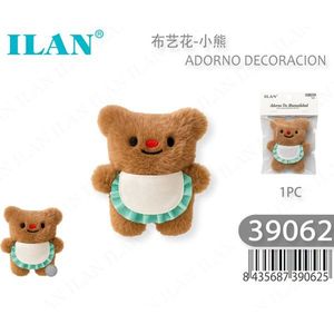 Ornamento Decorativo a Forma di Orso con Grembiule, 1 Pezzo, Decorazione per la Casa - Product Image 1