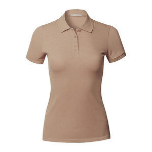 Camisetas Polo al por Mayor, Camiseta Polo para Equipo de Golf Femenino, Impresión de Logotipo Personalizada, Camisetas Polo Cortas de Poliéster y Algodón Suave para Mujer - Product Image 1
