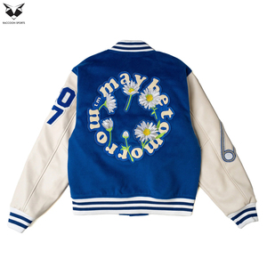 Factory Made Hot Selling Premium Quality Canvas Customizable Trending Design Winter Low Prices College Baseball Varsity Jackets - Product Image 3