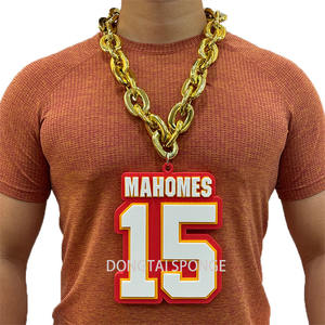 SportsLogos Liga Nacional de Fútbol 3D Big LOGO Player Fan Chain Collar de espuma personalizado con jugador Número de equipo Sports Fan Gear - Product Image 3