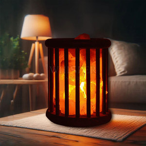 Lámpara de Sal Decorativa del Himalaya, Cristal Natural Tallado, Alta Calidad, Grado A+, Iluminación Cálida - Product Image 3