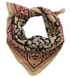 Pañuelos al por mayor con estampado de bloques, hechos a mano, ecológicos y suaves, 100% algodón, bufandas con estampado indio, regalo boutique para ella - Product Image 3