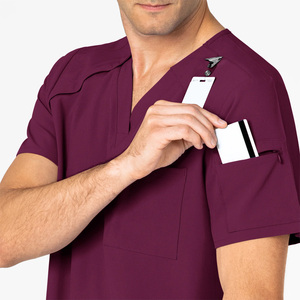 Custom Mens Nursing Scrub Tops Medical Uniform Apparel OEM Pakistan Export Manufacturer Global Supply Markets - Product Image 4