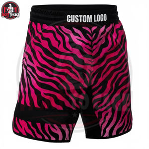 Buen Proveedor, Servicio OEM ODM, Pantalones Cortos de MMA/Boxeo Ultraligeros, Reforzados, Estampados, 100% Poliéster - Product Image 3