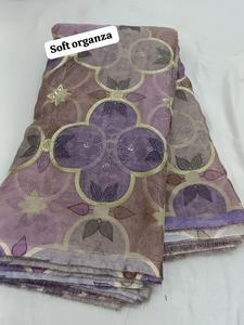 Tela de organza suave, tela de organza de seda ultra suave de lujo, organza de vidrio translúcida premium con un brillo delicado y caída fluida. - Product Image 3