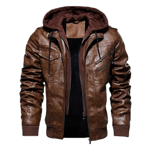 Veste en cuir de motard de qualité supérieure, design personnalisé, couleur au choix, vente en gros, vestes en cuir pour hommes, taille adulte, service OEM, imperméable - Product Image 1