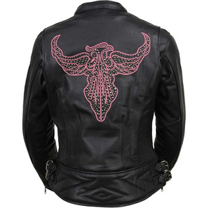 Veste en cuir embossé pour femmes SAMROZ SPORTS - Product Image 2