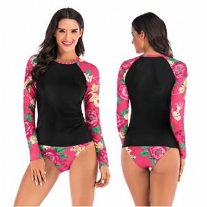 Haut de surf à manches longues pour femmes avec protection UPF50+, respirant, antibactérien, séchage rapide pour la natation et la plongée - Product Image 5