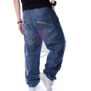 Jean Baggy Décontracté Taille Haute Léger Sur Mesure pour Homme, Design Unique, 100% Coton Écologique, Vente Chaude en Gros - Product Image 6