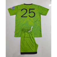 Ensemble uniforme de football sublimé pour homme en maille polyester 140 grammes, maillot et short imprimés, tenue d'équipe